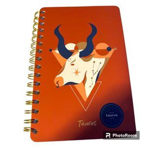 Be Rooted Zodiac TAURUS Spiral Bound College Ruled Hard Cover Journ…